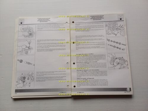 CAGIVA T4 350 R-E - 500 E 1987 manuale officina …