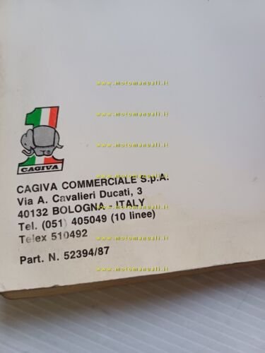 Cagiva T4 500 E 1987 manuale uso manutenzione libretto istruzioni …