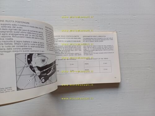 Cagiva T4 500 E 1987 manuale uso manutenzione libretto istruzioni …