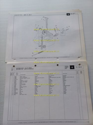 Cagiva T4 500 E Enduro 1987 catalogo ricambi originale spare …