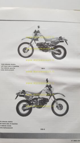 CAGIVA T4 500 R-E 1988 VARIANTI al manuale officina 1987