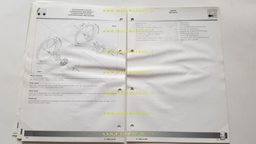 CAGIVA T4 500 R-E 1988 VARIANTI al manuale officina 1987