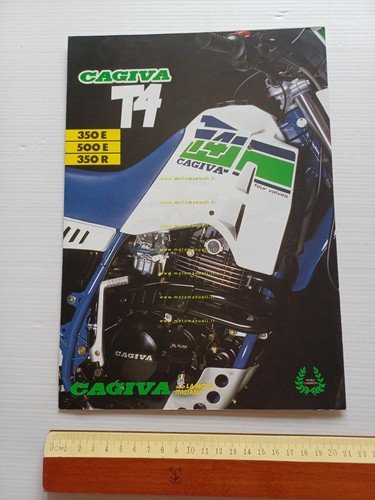Cagiva T4 ER 350 - 500 Enduro depliant originale italiano …