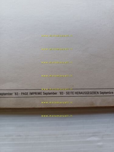 Cagiva TR 350 Trial 1983 catalogo ricambi originale parts catalog