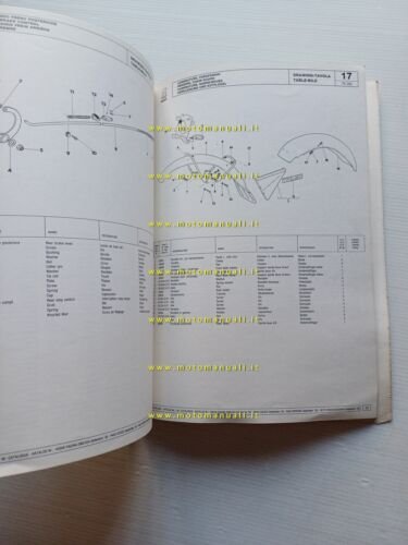 Cagiva TR 350 Trial 1983 catalogo ricambi originale parts catalog