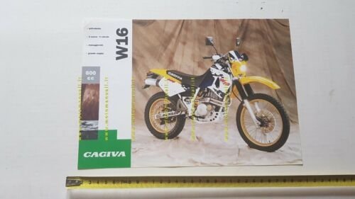Cagiva W16 600 Enduro 1995 depliant originale brochure moto