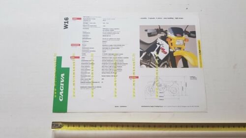 Cagiva W16 600 Enduro 1995 depliant originale brochure moto