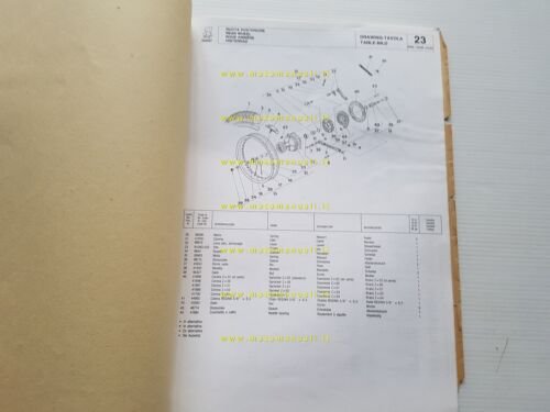 Cagiva WMX 125 1986 Trasformazione Enduro VARIANTI catalogo ricambi originale