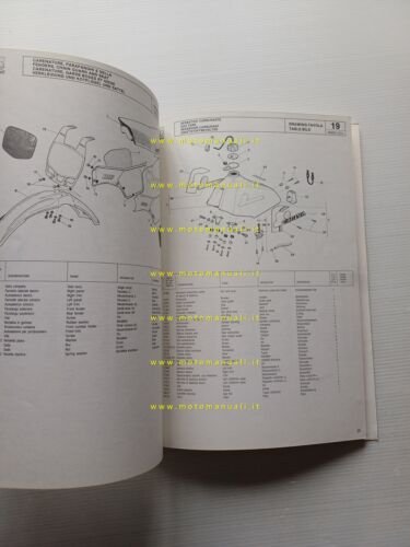 Cagiva WMX 125.3 1983 catalogo ricambi originale spare parts catalog