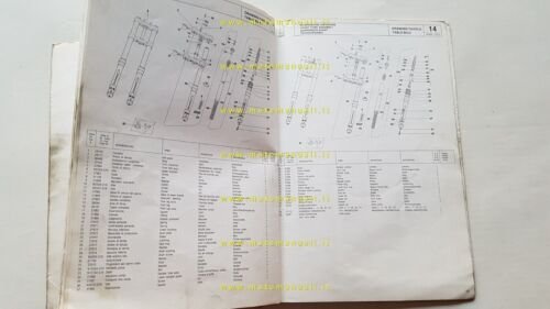 Cagiva WMX 125/3 catalogo ricambi originale spare parts list