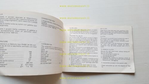 Cagiva WMX 125 Cross 1981 manuale uso manutenzione libretto originale …