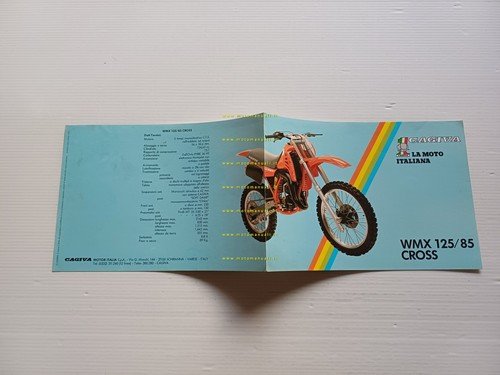 Cagiva WMX 125 Cross 1985 depliant italiano originale