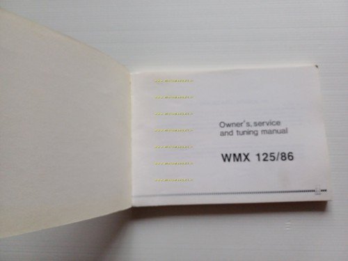 Cagiva WMX 125 Cross 1986 manuale uso manutenzione e officina …