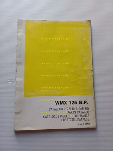 Cagiva WMX 125 G.P. 1985 catalogo ricambi originale