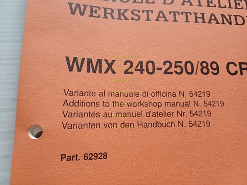 CAGIVA WMX 240 - 250 manuale officina VARIANTI 1989 ORIGINALE