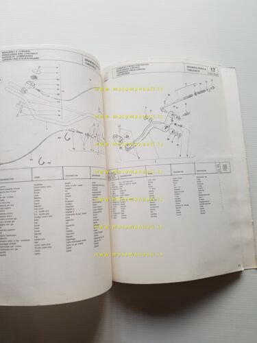 Cagiva WMX 250 Cross 1982 catalogo ricambi originale