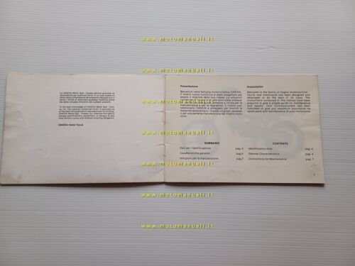 Cagiva WRK 125 1982 manuale uso + officina originale owner's …