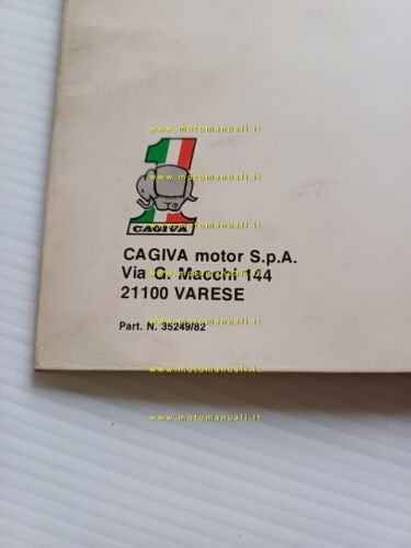 Cagiva WRK 125 1982 manuale uso + officina originale owner's …