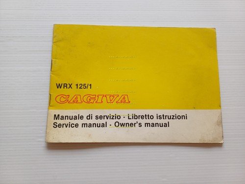 Cagiva WRX 125/1 Enduro 1983 manuale uso manutenzione libretto originale