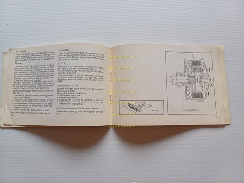Cagiva WRX 125/1 Enduro 1983 manuale uso manutenzione libretto originale
