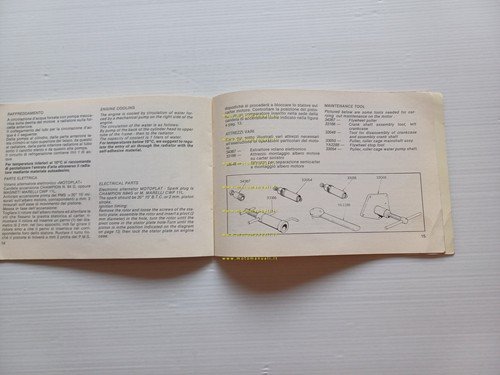 Cagiva WRX 125/1 Enduro 1983 manuale uso manutenzione libretto originale