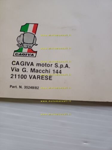 Cagiva WRX 125 Enduro 1982 manuale uso manutenzione originale italiano