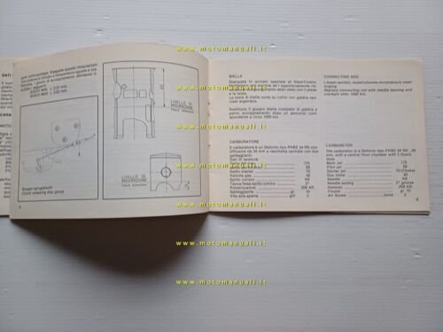Cagiva WRX 125 Enduro 1982 manuale uso manutenzione originale italiano