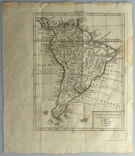 Calcografia 1778 - America Meridionale - Abate Lambert - Venezia | Immagine principale