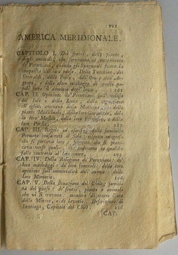 Calcografia 1778 - America Meridionale - Abate Lambert - Venezia