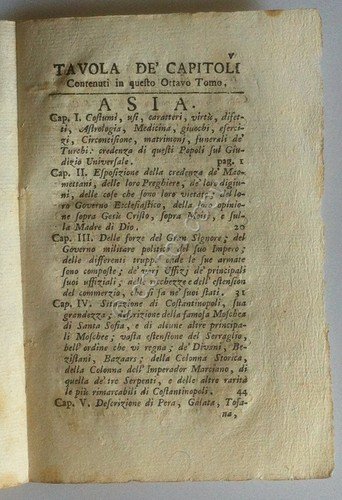 Calcografia 1778 - Asia - Abate Lambert - Venezia