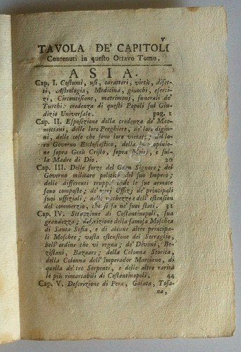 Calcografia 1778 - Asia - Abate Lambert - Venezia