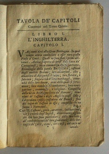 Calcografia 1778 - Gran Bretagna e Irlanda - Abate Lambert …