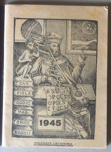 Calendarietto - Calendario mensile tascabile Casamara Genova 1945 | Immagine principale