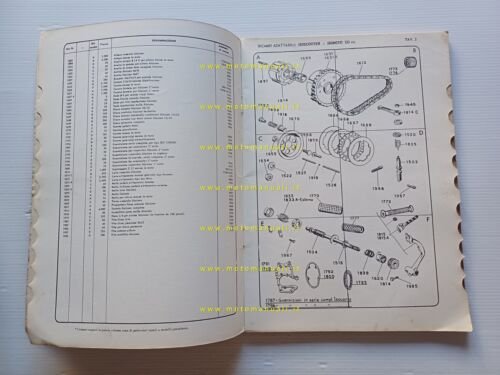 Calmiere Micro Moto Scooter catalogo ricambi adattabili ISO Bianchi Parilla