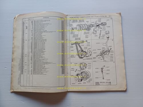 Calmiere Micro Moto Scooter catalogo ricambi adattabili Lambretta 125-150 LI …