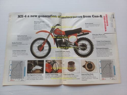 Can-Am 250-370 MX-4 Cross 1978 depliant USA originale