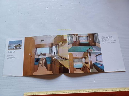 CARAVELAIR Roulotte Belle Ile 1968 depliant Francese originale