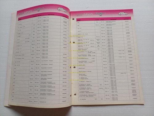 Carello ACO catalogo devioluci auto Alfa Lancia Fiat Maserati anni …