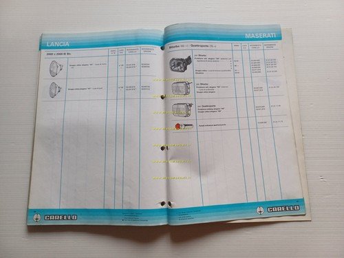 Carello catalogo generale 1988 fari fanali fanalini auto Alfa Lancia …
