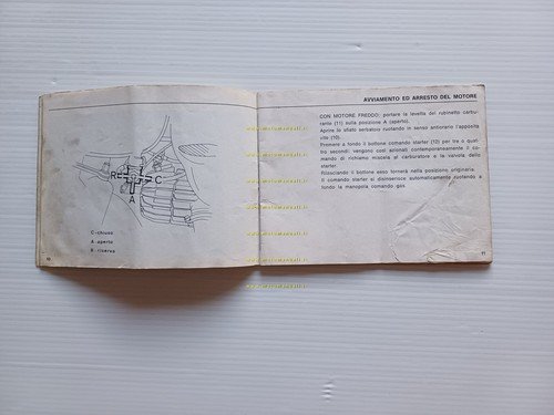 Carnielli Motograziella 50 manuale uso manutenzione libretto originale