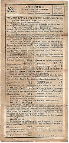 Carta fotografica - Photo paper - Union Chimique Belge - … | Immagine principale