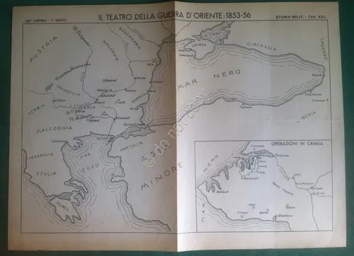Carta geografica - Il Teatro della Guerra d'Oriente 1853-56 - …
