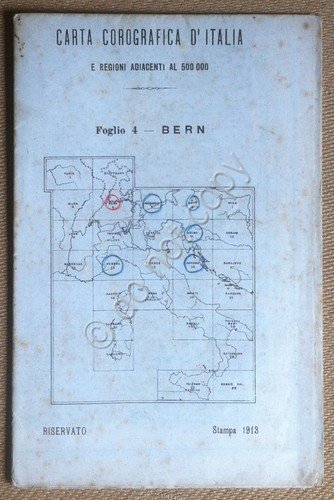 Carta geografica d'Italia e regioni adiacenti (militare?) - 1913 - … | Immagine principale