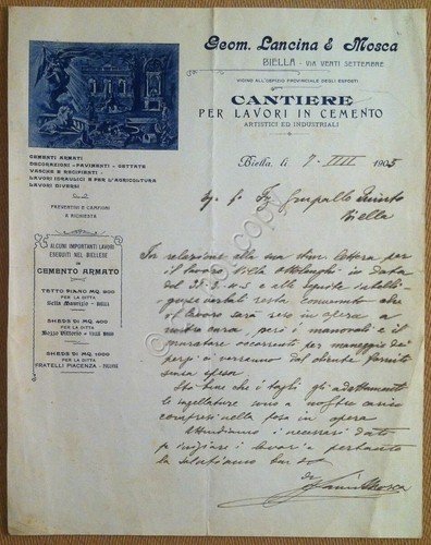 Carta Intestata - Letterhead - Biella - Geom. Lancina & …