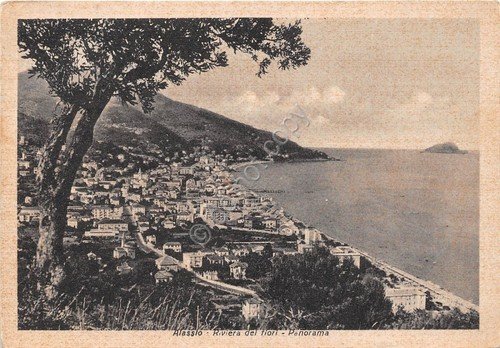 Cartolina - Alassio - Panorama - 1952