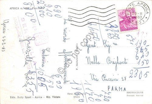 Cartolina - Aprica panorama 1963 | Immagine Gallery 2