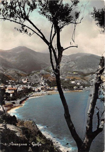 Cartolina - Arenzano - Panorama dall'alto - 1953 (Genova) | Immagine principale