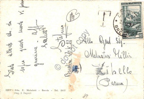 Cartolina - Bagolino Panorama 1952