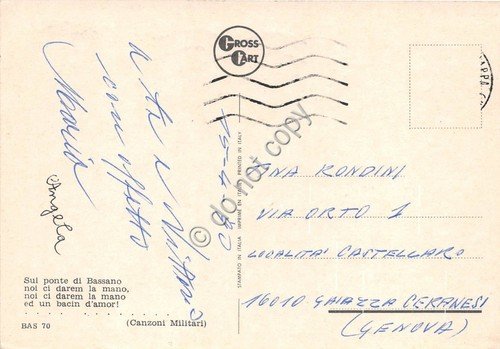 Cartolina - Bassano del Grappa Vedutine bandiere 1990 (Vicenza)