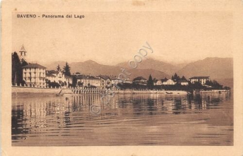 Cartolina - Baveno - panorama lago - NVG